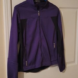 Nike zip up. purple & black. Size M